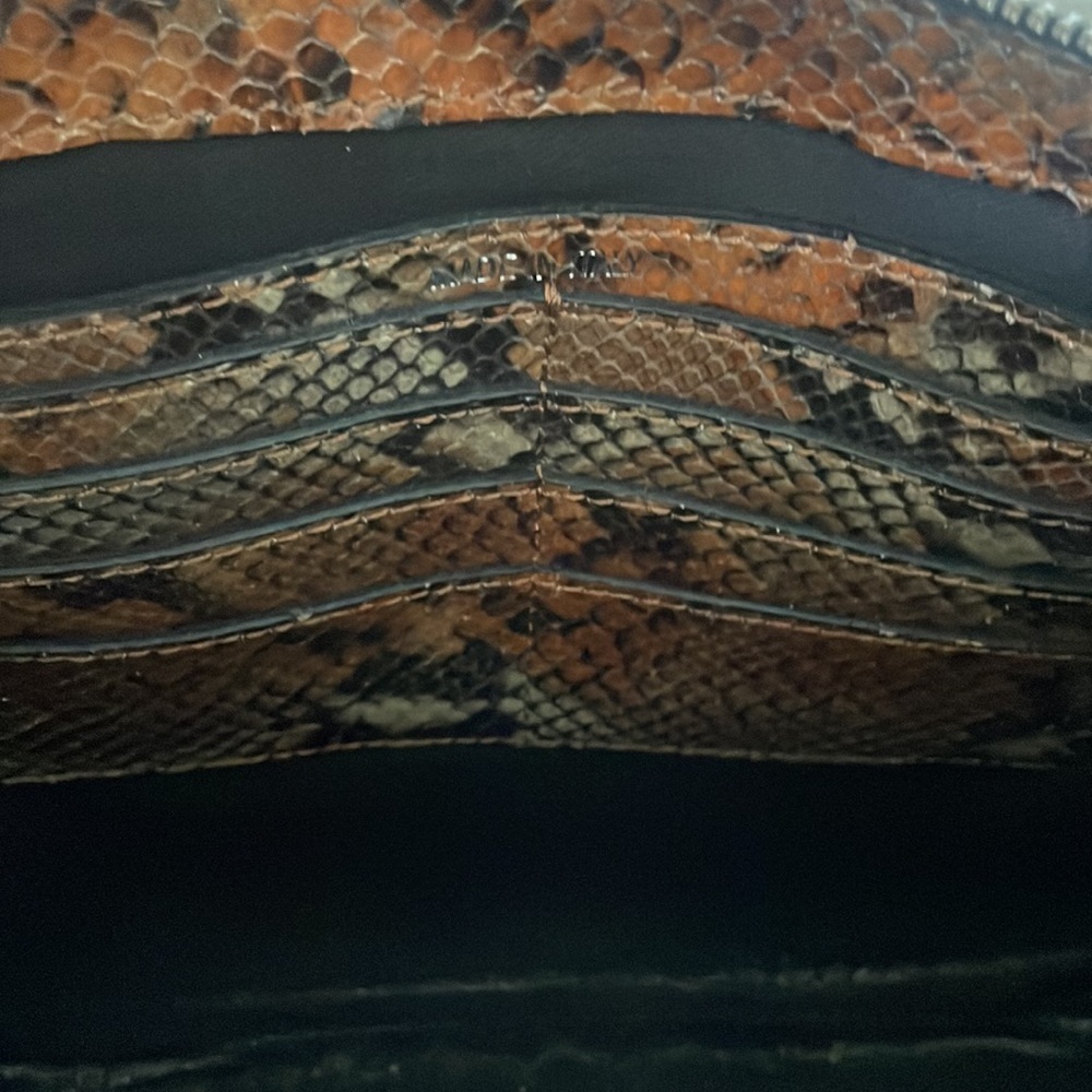 Zadig & Voltaire snake print crossbody‎ clutch bag - Picture 8 of 11